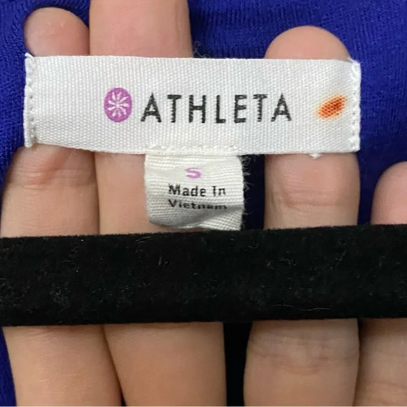 Athleta Solstice Cowl Neck Dress Blue Size Small - Picture 2 of 8